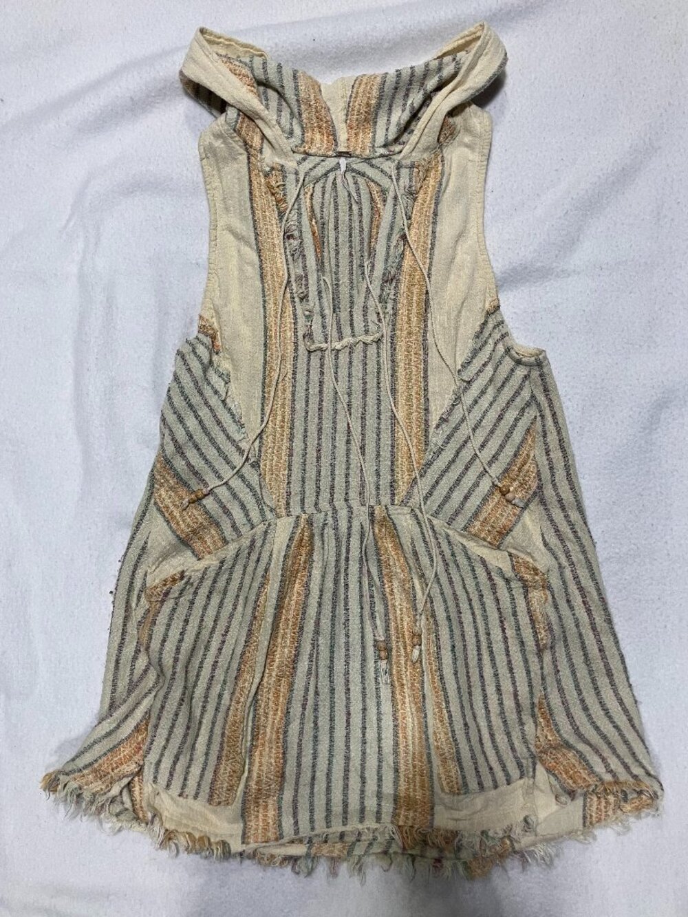 Free People sleeveless hooded tunic